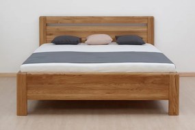 BMB ADRIANA KLASIK - masívna dubová posteľ 120 x 200 cm, dub masív