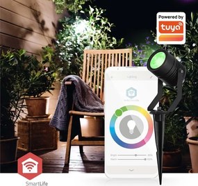 Nedis ZBLOS10RGBW3-SADA 3x LED RGBW stmievateľné vonkajšie svietidlo LED/3W/230V IP65 Wi-Fi Tuya