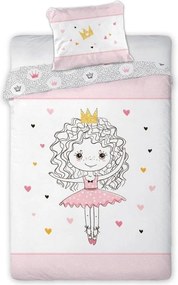 Obliečky bavlnené Deluxe 3D Baletka 140x200cm+90x70cm Faro