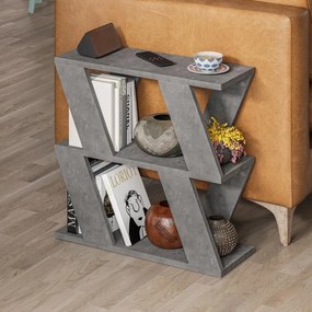 Odkladací stolík Houseland Lazena retro sivý