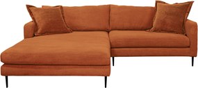 XXXLutz ROHOVÁ SEDAČKA, textil, terakotová P & B - Sedačky - 002330003409