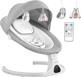 Detské hojdacie kreslo Astrid 35 sivé