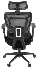 Kancelárska ergonomická stolička MARIA — látka, čierna