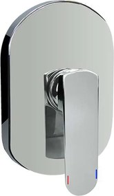 Mereo, Mereo Sprchová podomietková batéria bez prepínača, Mada, Mbox, oválny kryt, chróm, MER-CBQ60105MB
