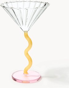 Borosilikátové poháre na martini Curve, 2 ks