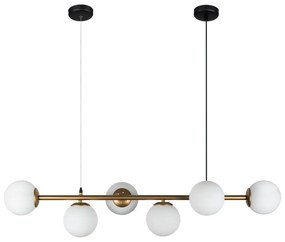 Závesné svietidlo v zlatej farbe Squid Lighting Owl, výška 120 cm