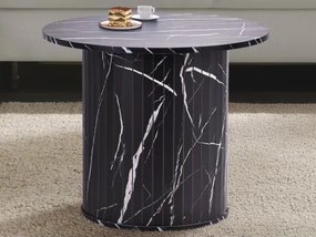 Okrúhly konferenčný stolík Treviso, 60 cm, čierny mramor%