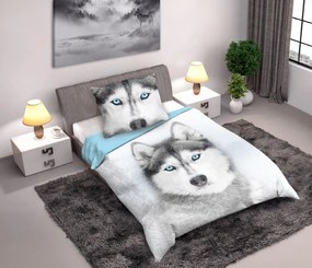 Bavlnená posteľná bielizeň Wild Husky 140x200 cm