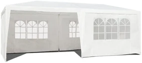 Záhradný stan 6 stenový 3x6 m - biely