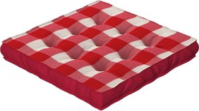 Sedák Kamil s úchytom farba produktu červená látka vzorované