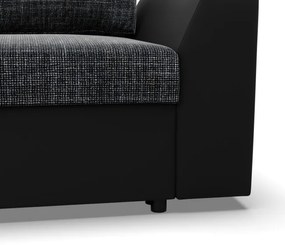 Trojmiestna rozkladacia sedačka LUGO popolová / čierna