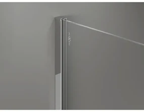 Mexen, Mexen Kioto-X sprchová stena 140 x 200 cm, mráz 10 mm, chróm - 800-140-101-01-30-X