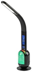 Rabalux 74230 stolná LED lampa s glitrami Figen, čierna, 5W, 290lm, 5000K, stmievateľná