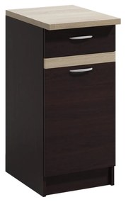 Kuchynská skrinka Livia 40 cm tmavohnedá/dub sonoma