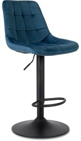Barová stolička Arcos2 velvet modrá | jaks