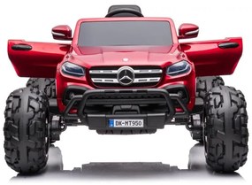 LEAN CARS ELEKTRICKÉ AUTÍČKO MERCEDES  DK-MT950 4x4  LAKOVANÉ - ČERVENÉ MOTOR 4x45W - BATÉRIA - 2x12V7Ah- 2024