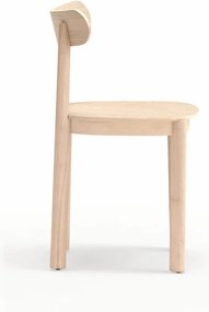Jedálenská stolička v dekore jaseňa v prírodnej farbe Nara – Teulat