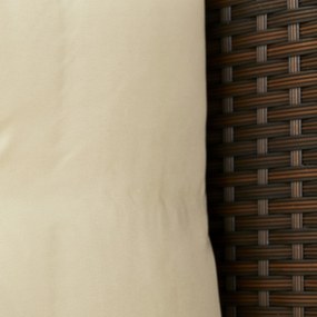 Sconto Záhradná pohovka NEAPEL hnedá/béžová