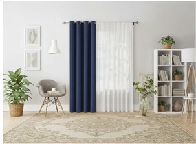 Tmavomodrý záves OXFORD 140x250 cm Zavesenie: Riasiaca páska