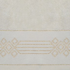 BAVLNENÝ UTERÁK KAMELA 50X90 CM KRÉMOVÁ