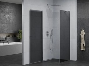Mexen PRETORIA sprchovací kút 90x90cm, 6mm sklo, chrómový profil-šedé sklo, 852-090-090-01-40