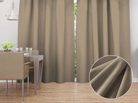 Biante Zamatový záves Velvet Prémium SVP-030 Sivobéžový - šírka 135 cm 135x240 cm