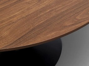 Wire Shickeria konferenčný stolík Ø110 cm čierny / orech