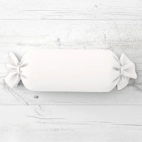 Biante Vankúš valec bonbon Rongo RG-032 Krémovo biely 15x60 cm