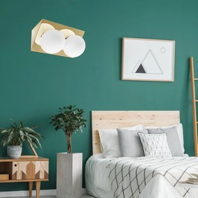 Toolight Toolight, nástenné svietidlo 2xE27 APP1229-2W, zlatá lesklá, OSW-01409