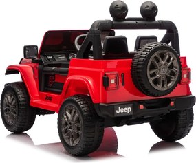 LEAN CARS Batéria pre vozidlá Jeep Rubicon 4x4 DK-JWR556 4x200W 24V červená