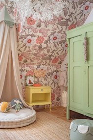 Tapeta retro kytice 280x100 cm