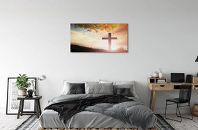 Obraz na plátne cross tree 125x50 cm