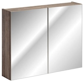 Zrkadlová skrinka SANTA FE Taupe 84-80 | 80 cm