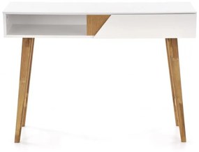 HLR, KN-1 písací stôl, biely mat/natural