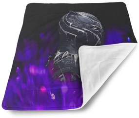 Sablio Deka pre bábätko BLACK PANTHER Fialová luminiscencia - 80x100 cm