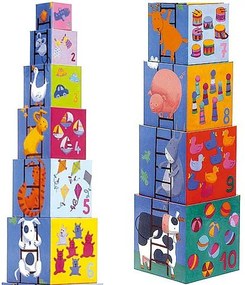 Skladacie kocky pyramída – Môj deň