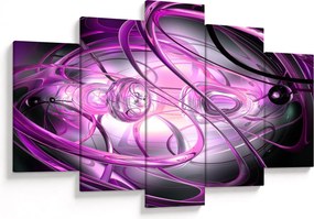 Obraz krásnej fialovej abstrakcie (150x105 cm)