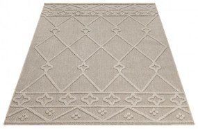 Ayyildiz, Kusový koberec Patara 4955 Beige – na von aj na doma, 140x200, béžová, chodba / predsieň