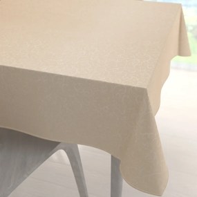 Biante Teflónový štvorcový obrus TF-092 Ornamenty - béžová light 130x130 cm
