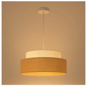 Belis Luster na lanku BOHO 1xE27/60W/230V pr. 40 cm krémová/béžová BE0912