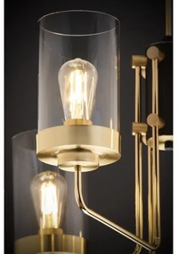 Jupiter 2089 - Luster na tyči RAMIREZ 6xE27/15W/230V zlatá/čierna