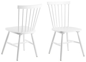 Drevená jedálenská stolička Riano (95790), biela
