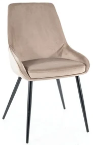 Jedálenská stolička Cobe Velvet, béžová