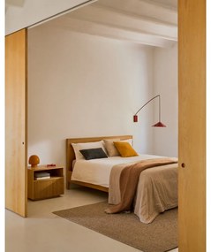 Svetlohnedý bavlnený prešívaný pléd 240x260 cm Isor – Kave Home