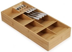 Organizér na príbory, príborník JOSEPH, 50 % úspora miesta, bambus 38 x 17,5 x 6 cm