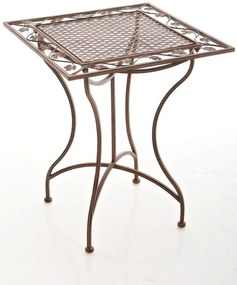 Kovový stôl GS19599 - Hnedá antik