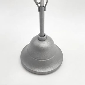 Luster na reťazi RETRO 2xE27/60W/230V strieborná