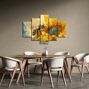 Obraz - Včielka, akvarel (150x105 cm)