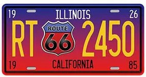 Ceduľa značka Illinois California 30,5cm x 15,5cm Plechová tabuľa