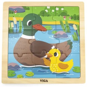 Puzzle na podstavci Viga 44621 9 dielikov - kačka